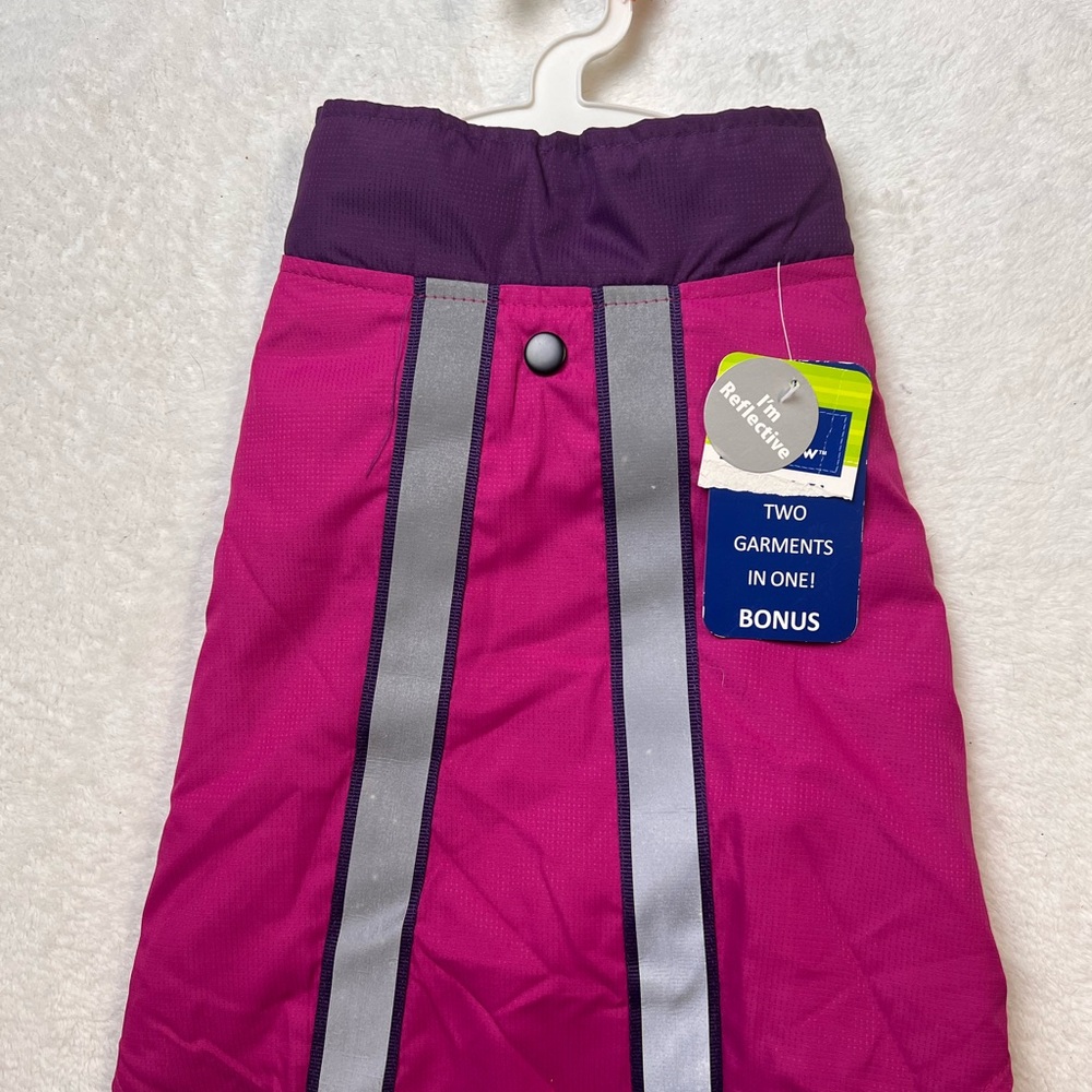 New top paw 2 in 1 reflective jacket and vest